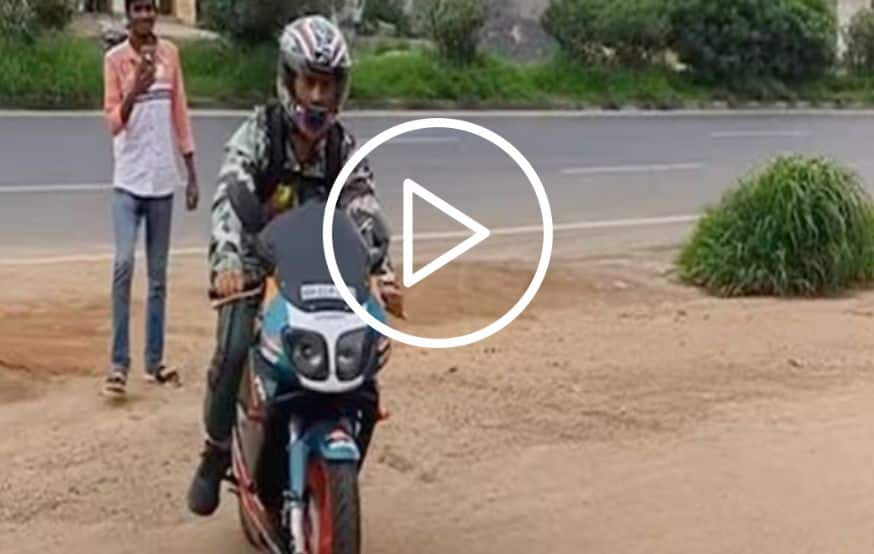 [Watch] Former India Captain MS Dhoni Seen Riding Honda Repsol 150 In Ranchi